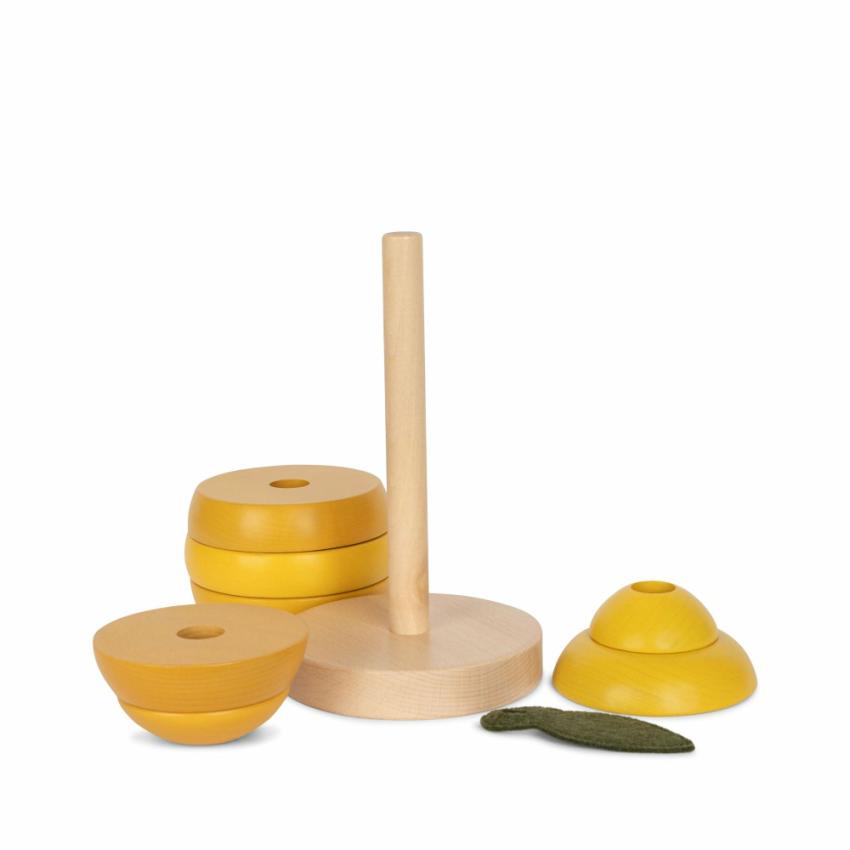 Activity Toys | Kids Konges Sløjd STACKING FRUITS FSC Lemon