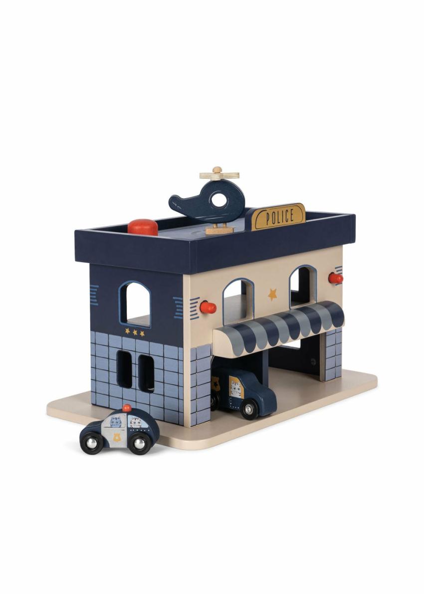 Activity Toys | Kids Konges Sløjd WOODEN POLICE STATION FSC Blue Multi