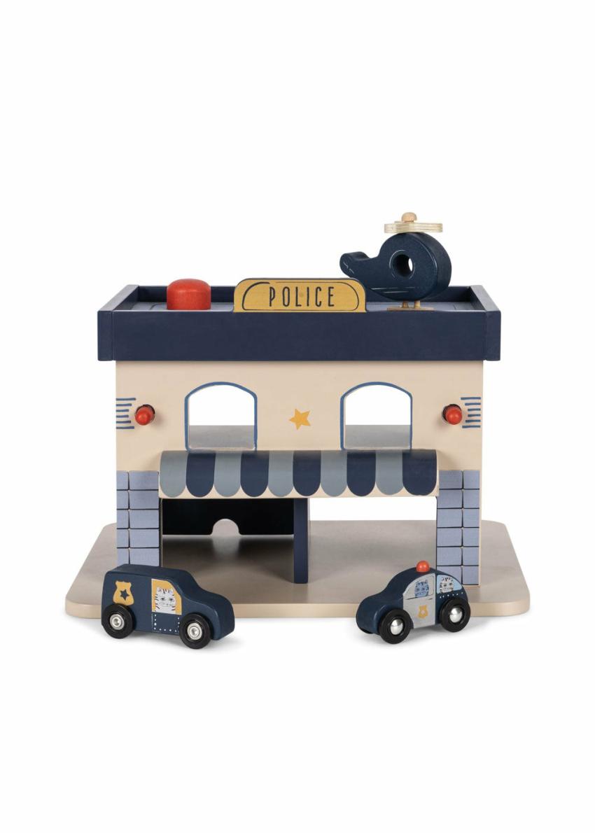 Activity Toys | Kids Konges Sløjd WOODEN POLICE STATION FSC Blue Multi