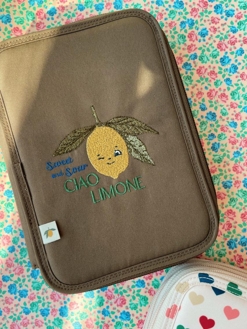 Bags | Kids Konges Sløjd CLOVER MAXI PENCIL CASE Lemon