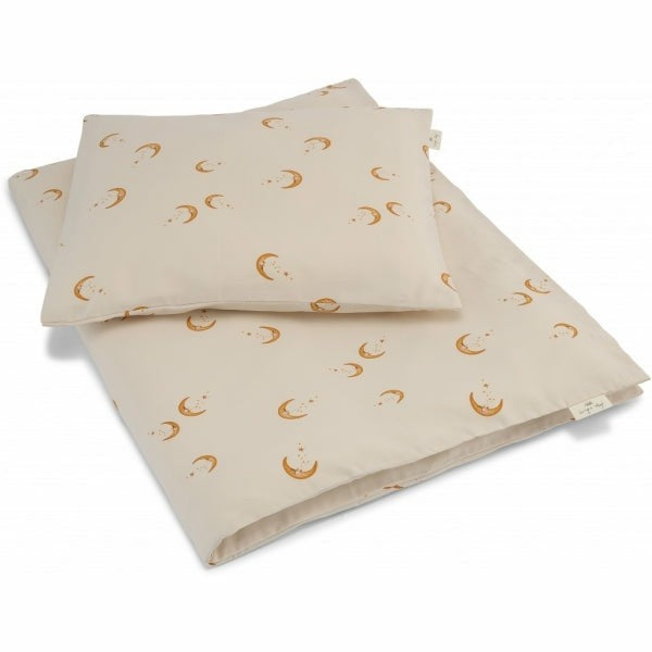 Bedtime | Kids Konges Sløjd JUNIOR BEDDING GOTS 100X140 Moon/light Grey