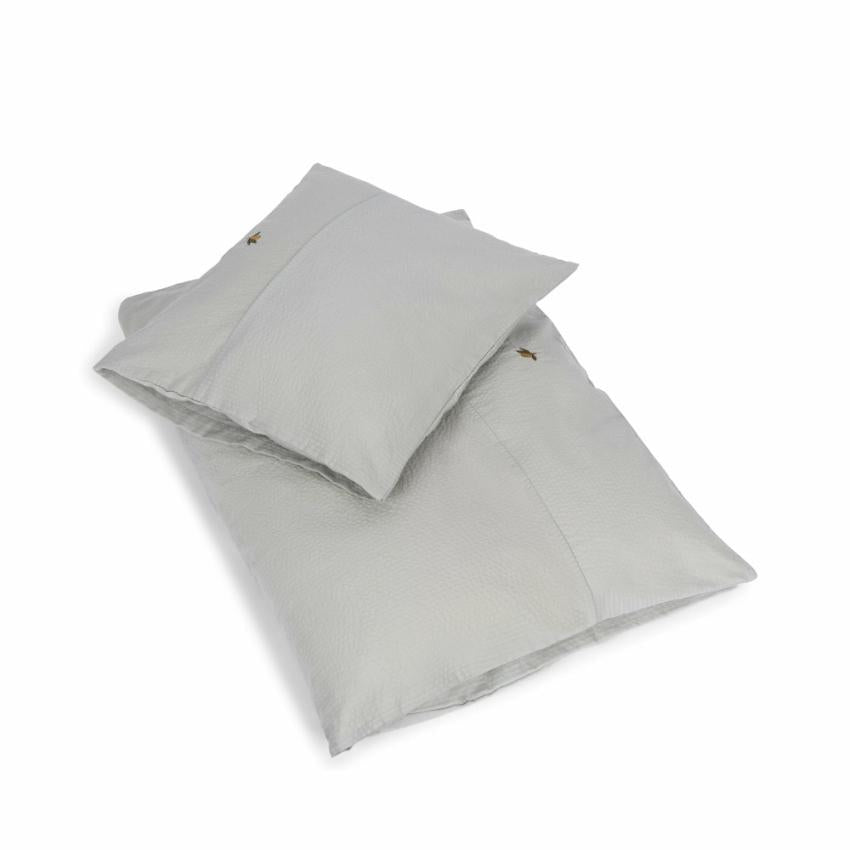 Bedtime | Kids Konges Sløjd SEER JUNIOR BEDDING GOTS 100X140 Light Blue