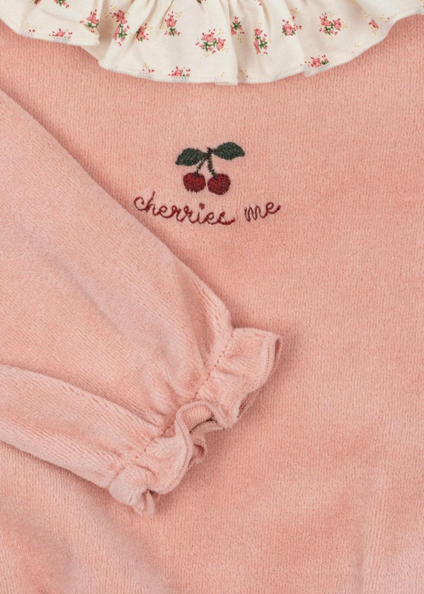 Bodystockings | Kids Konges Sløjd MIFFA FRILL BODY GOTS Mellow Rose