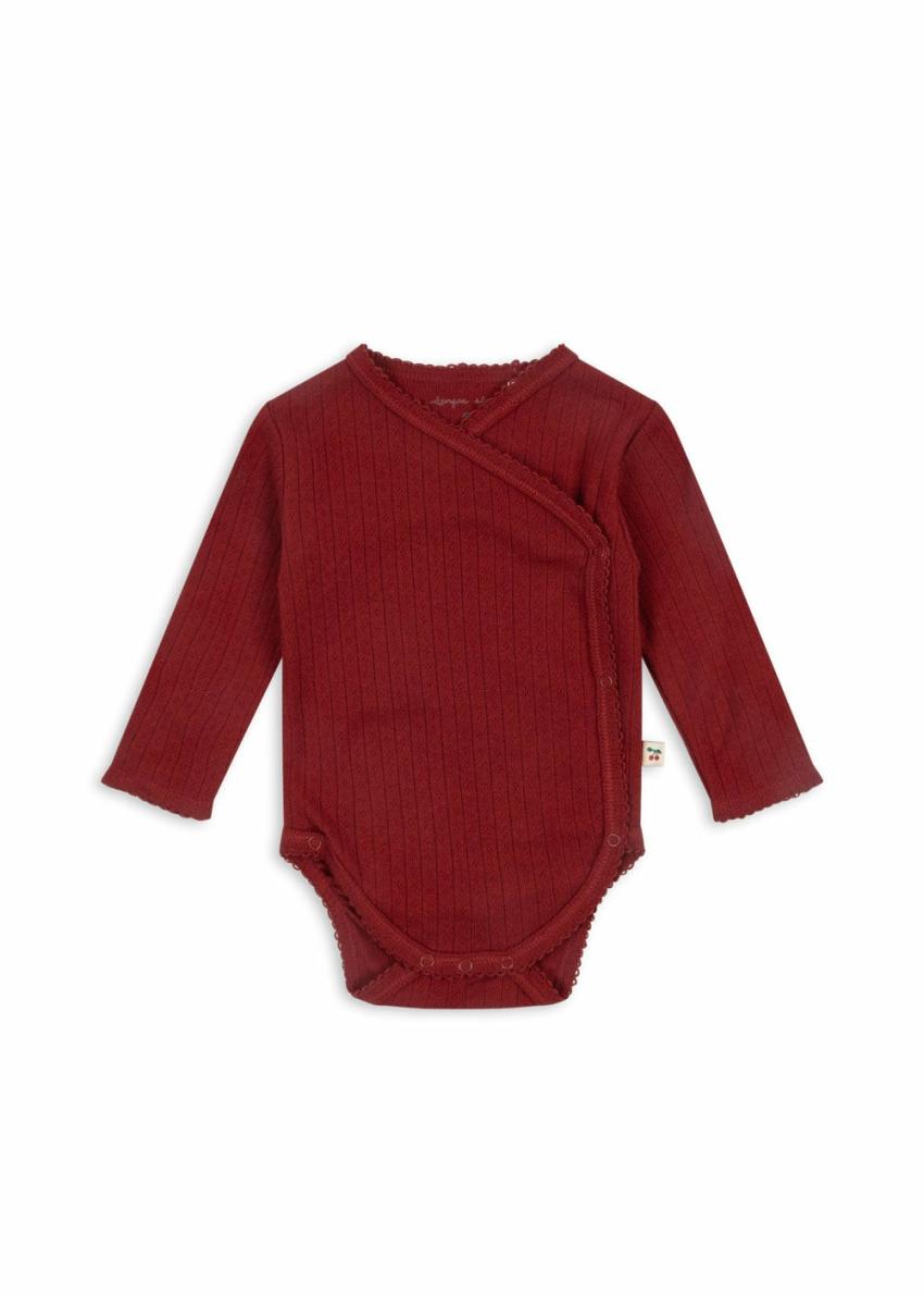 Bodystockings | Kids Konges Sløjd MINNIE NEWBORN BODY GOTS Red Dahlia