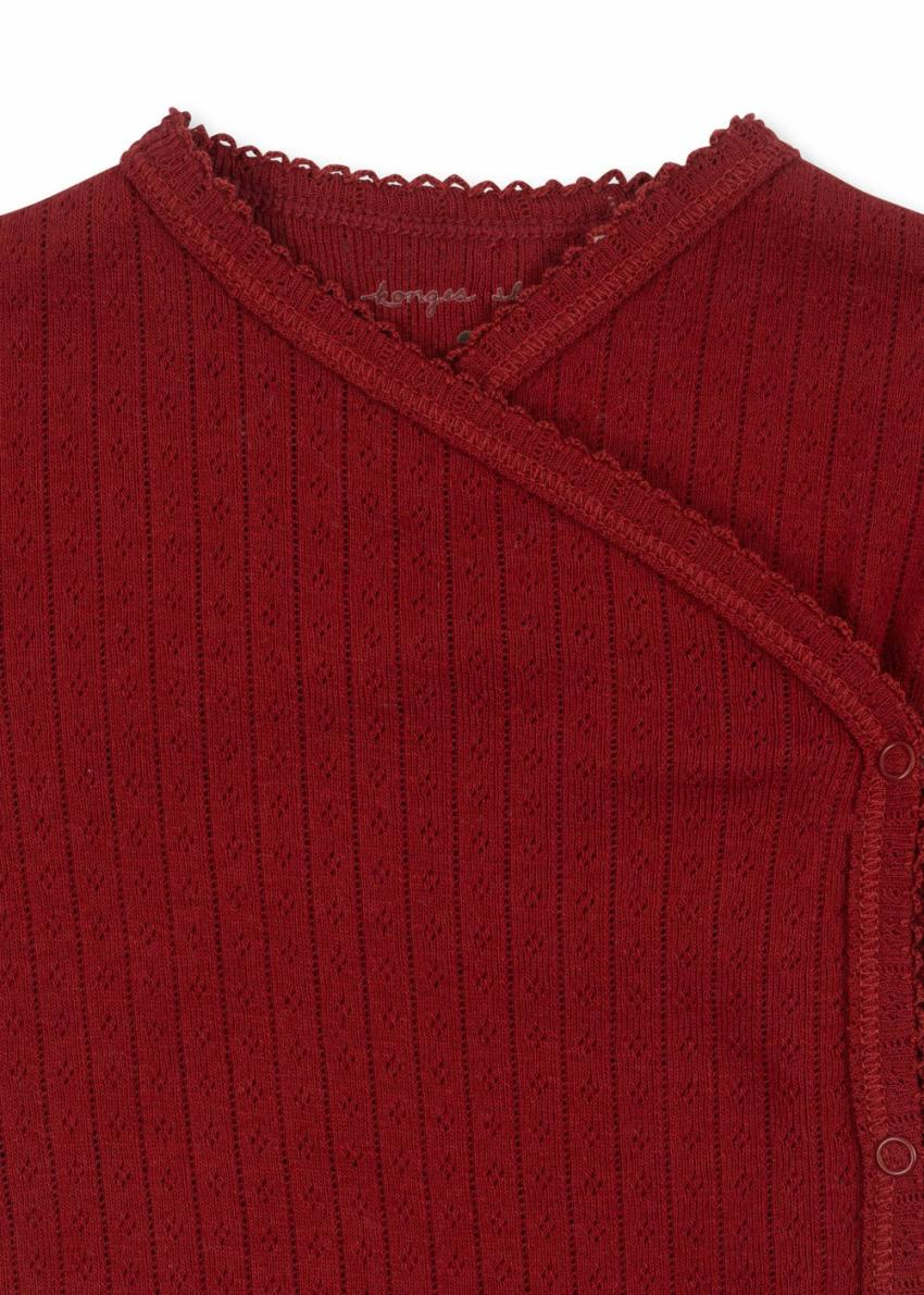 Bodystockings | Kids Konges Sløjd MINNIE NEWBORN BODY GOTS Red Dahlia