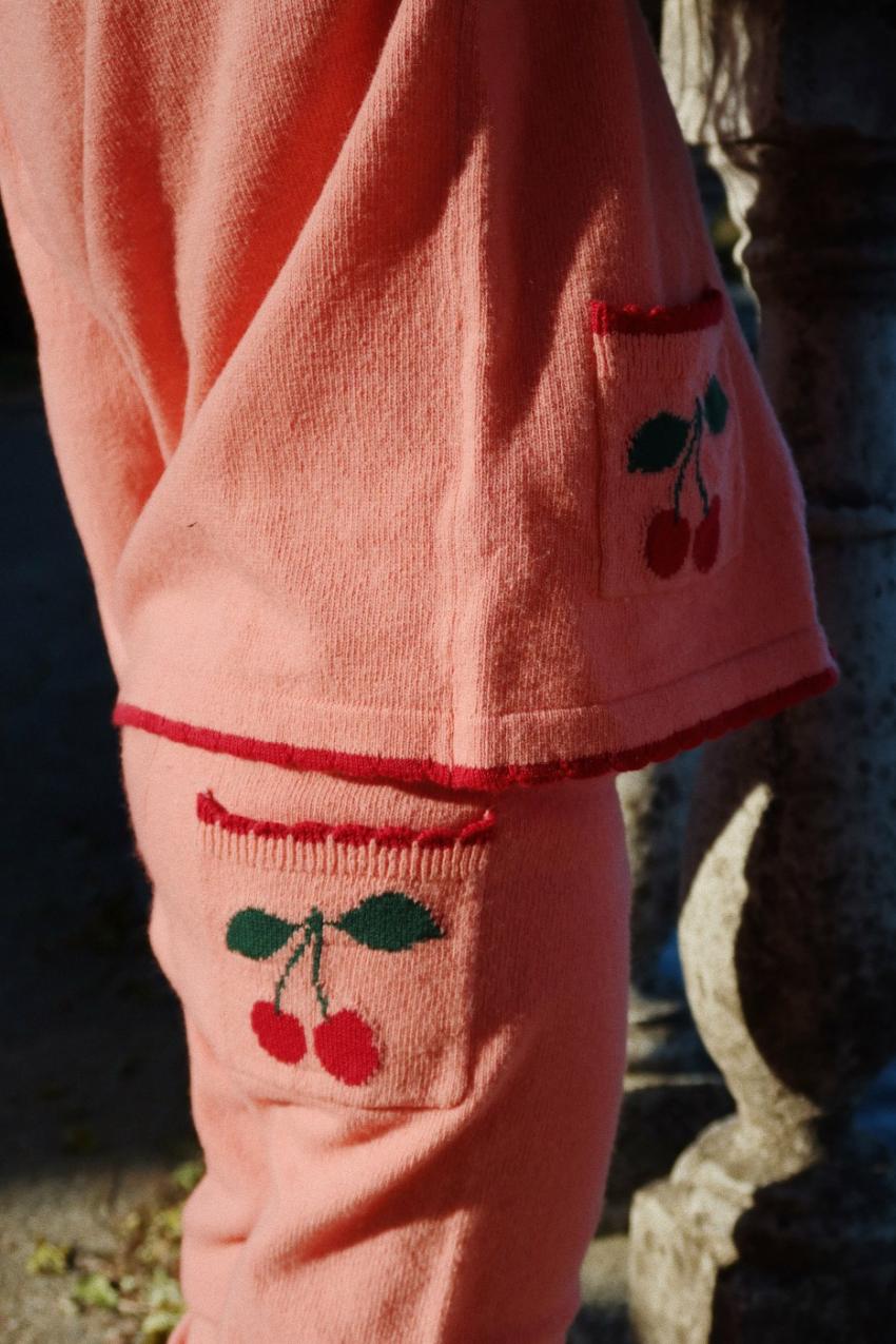 Bottoms | Kids Konges Sløjd ALEXA KNIT PANTS Powder Pink