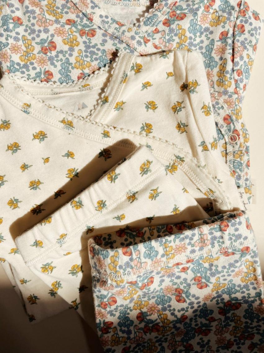 Bottoms | Kids Konges Sløjd BASIC SHORT LEGGINGS GOTS Peonia Limone