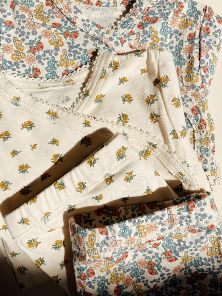 Bottoms | Kids Konges Sløjd BASIC SHORT LEGGINGS GOTS Peonia Limone