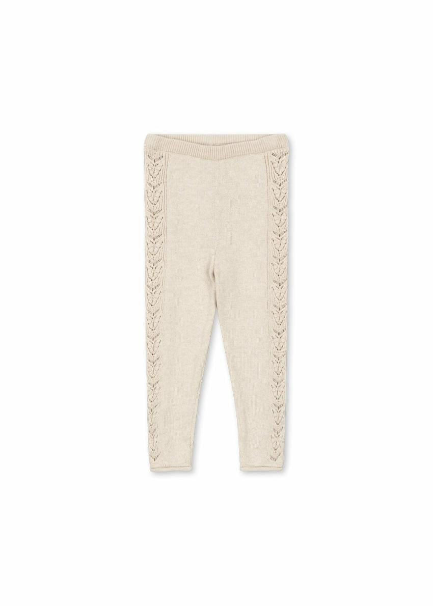 Bottoms | Kids Konges Sløjd CABBY KNIT PANTS Off White Melange