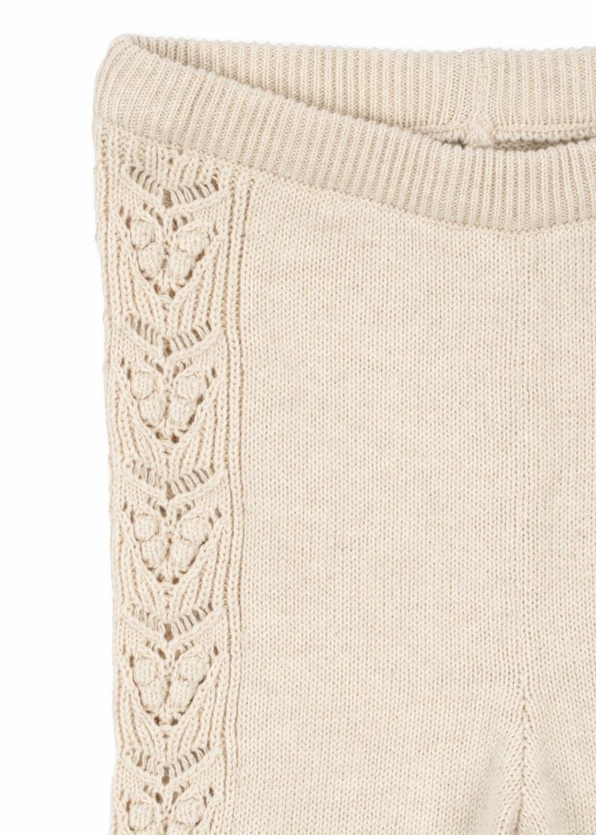 Bottoms | Kids Konges Sløjd CABBY KNIT PANTS Off White Melange