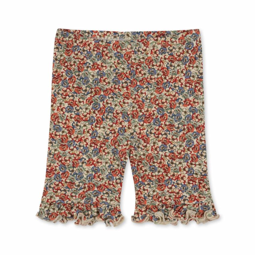 Bottoms | Kids Konges Sløjd CLASSIC SHORT FRILL LEGGINGS GOTS Rosier Rouge