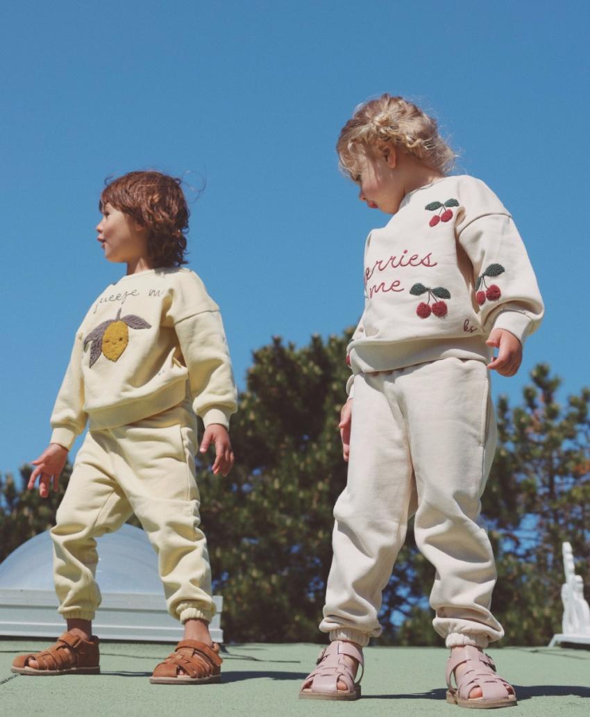 Bottoms | Kids Konges Sløjd LOU SWEAT PANTS OCS Sea Mist