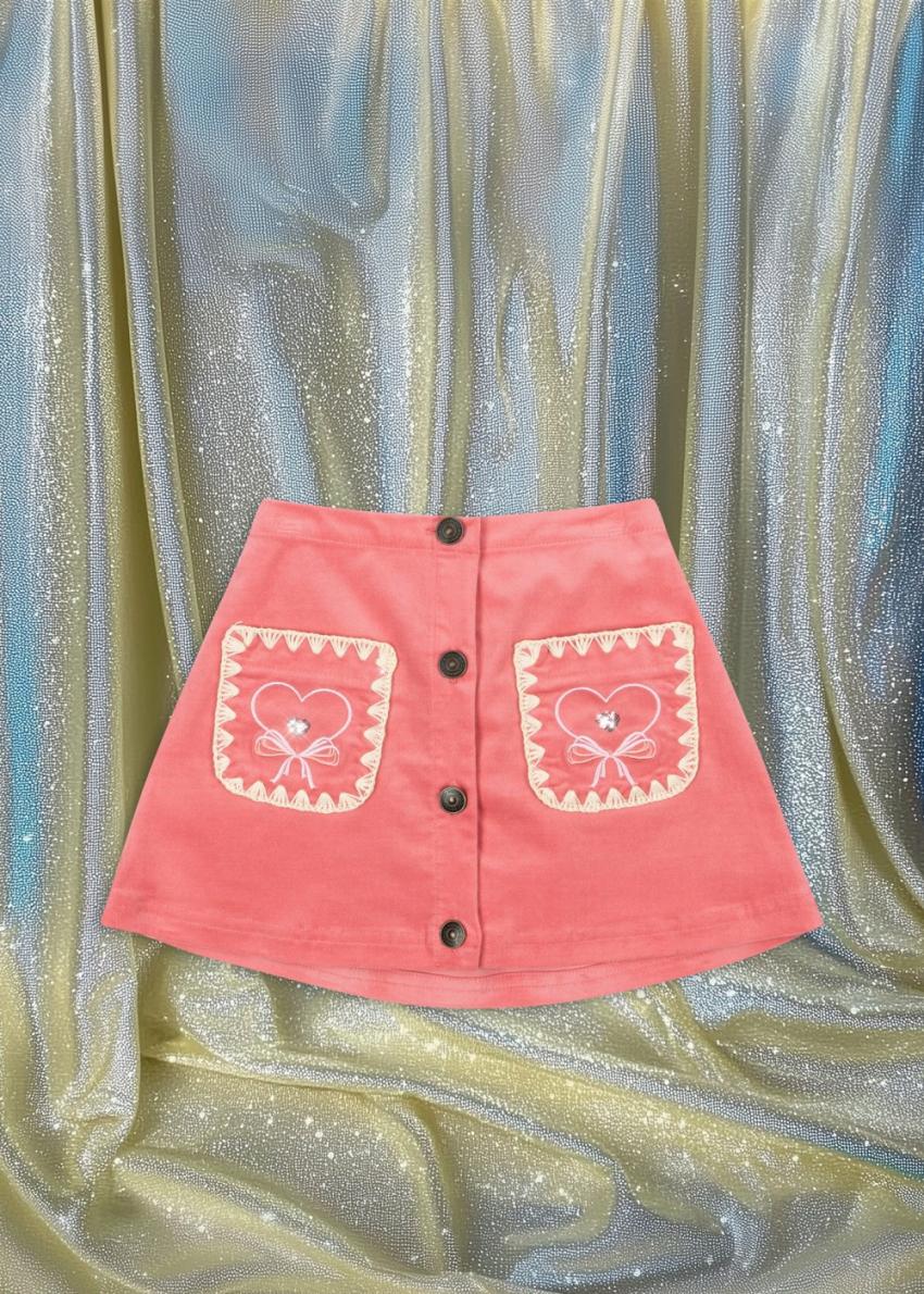 Bottoms | Kids Konges Sløjd LUCKY SKIRT GOTS Flamingo Plume
