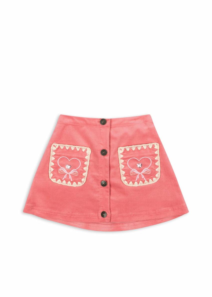 Bottoms | Kids Konges Sløjd LUCKY SKIRT GOTS Flamingo Plume