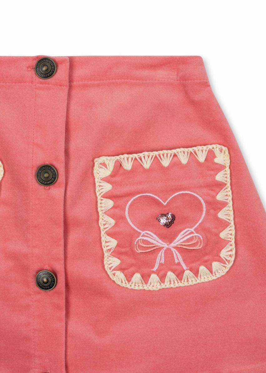 Bottoms | Kids Konges Sløjd LUCKY SKIRT GOTS Flamingo Plume