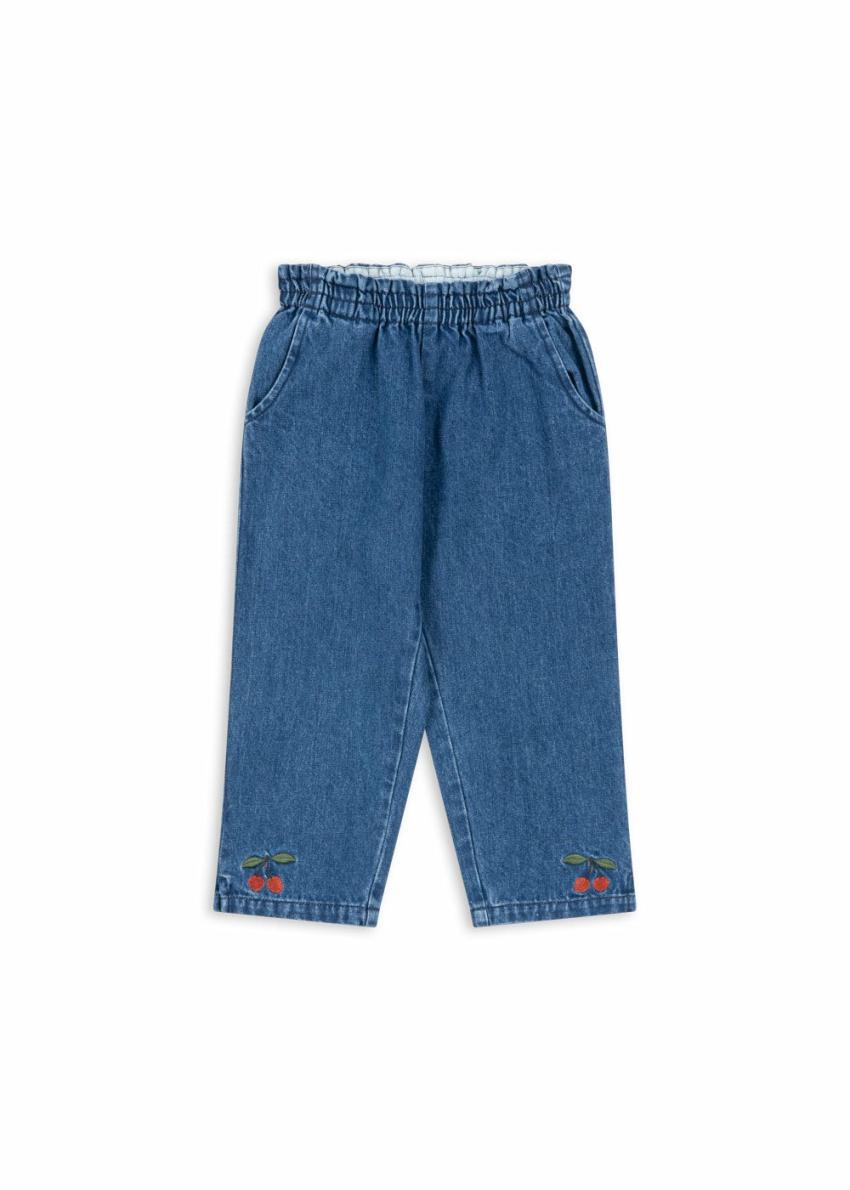 Bottoms | Kids Konges Sløjd MAGOT FRILL PANTS GOTS Denim Blue