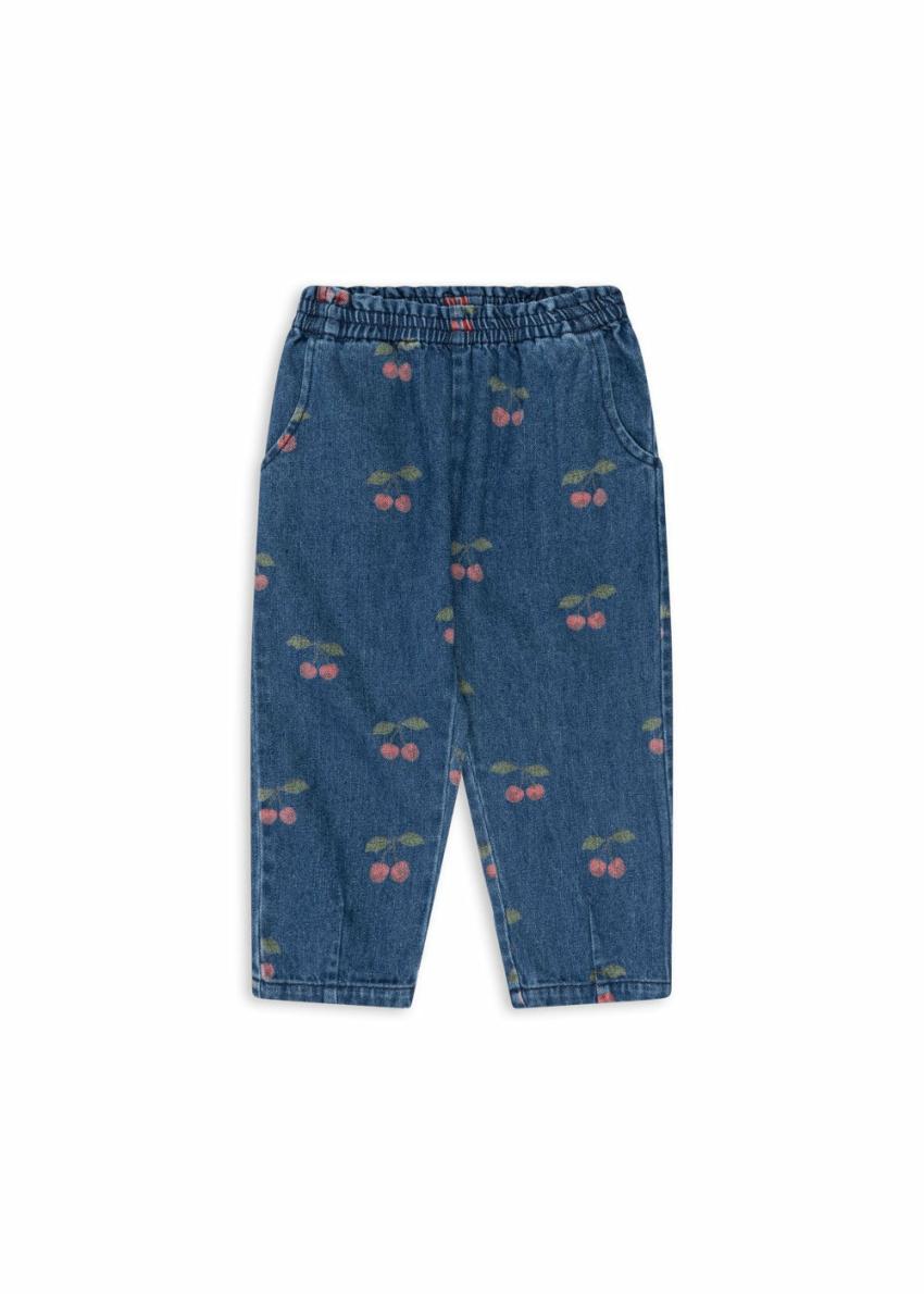 Bottoms | Kids Konges Sløjd MAGOT FRILL PANTS GOTS Ma Grande Cerise Denim