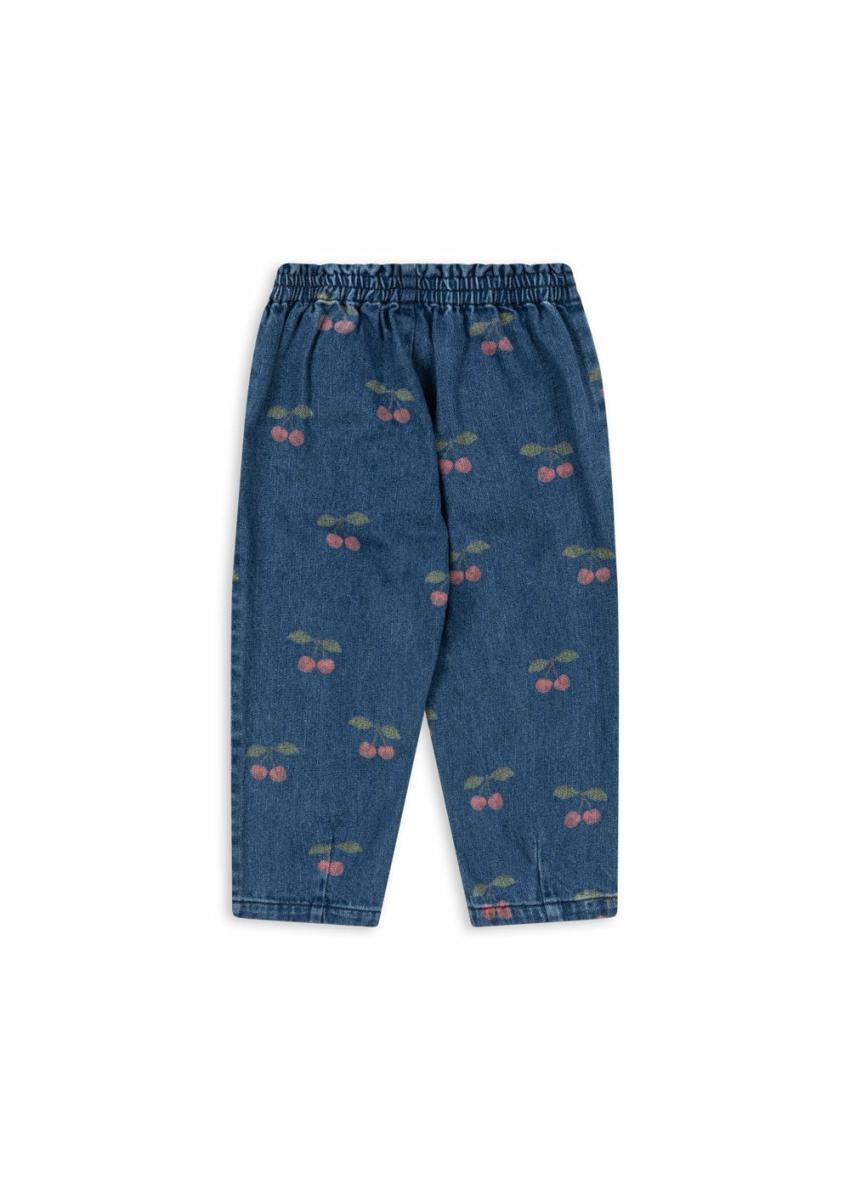 Bottoms | Kids Konges Sløjd MAGOT FRILL PANTS GOTS Ma Grande Cerise Denim