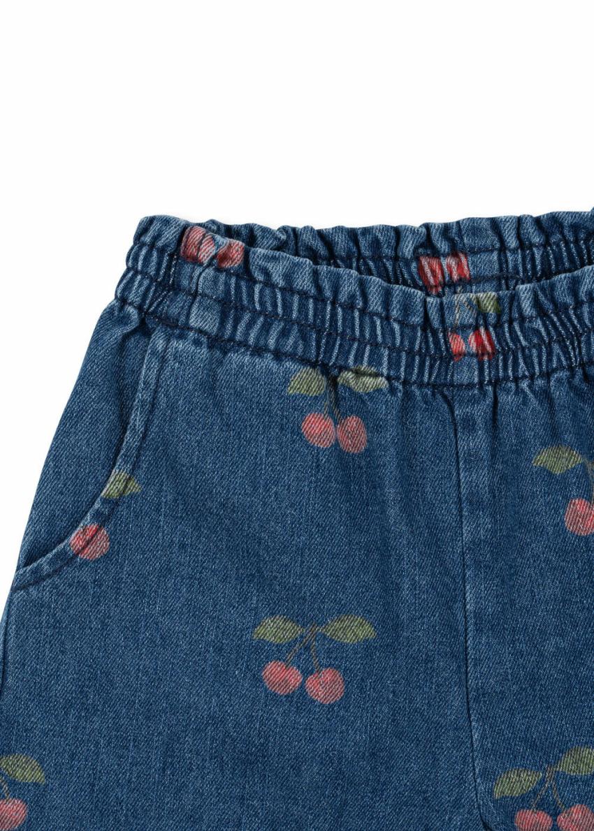 Bottoms | Kids Konges Sløjd MAGOT FRILL PANTS GOTS Ma Grande Cerise Denim