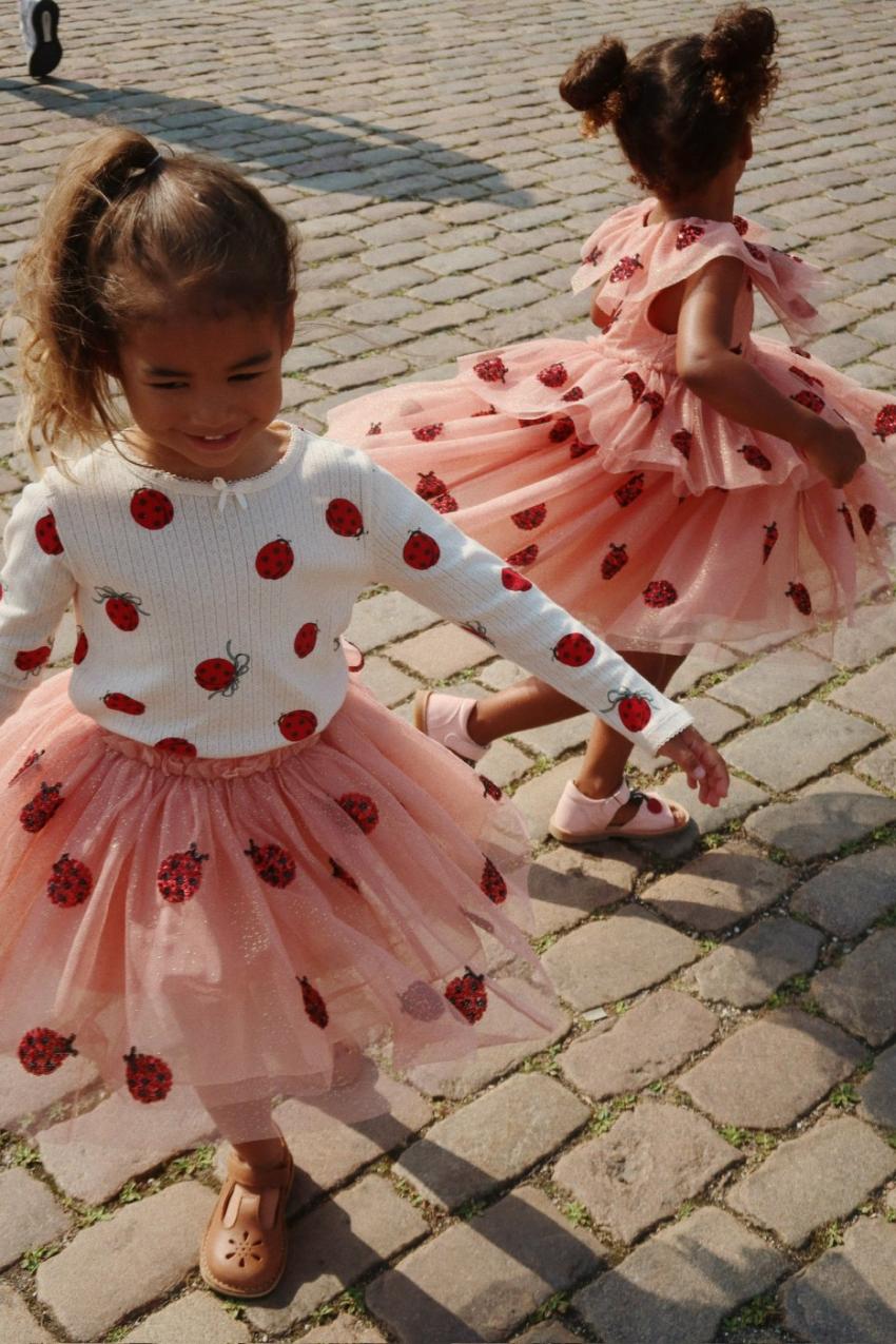 Bottoms | Kids Konges Sløjd YVONNE LADYBUG SKIRT Ladybug Sequin
