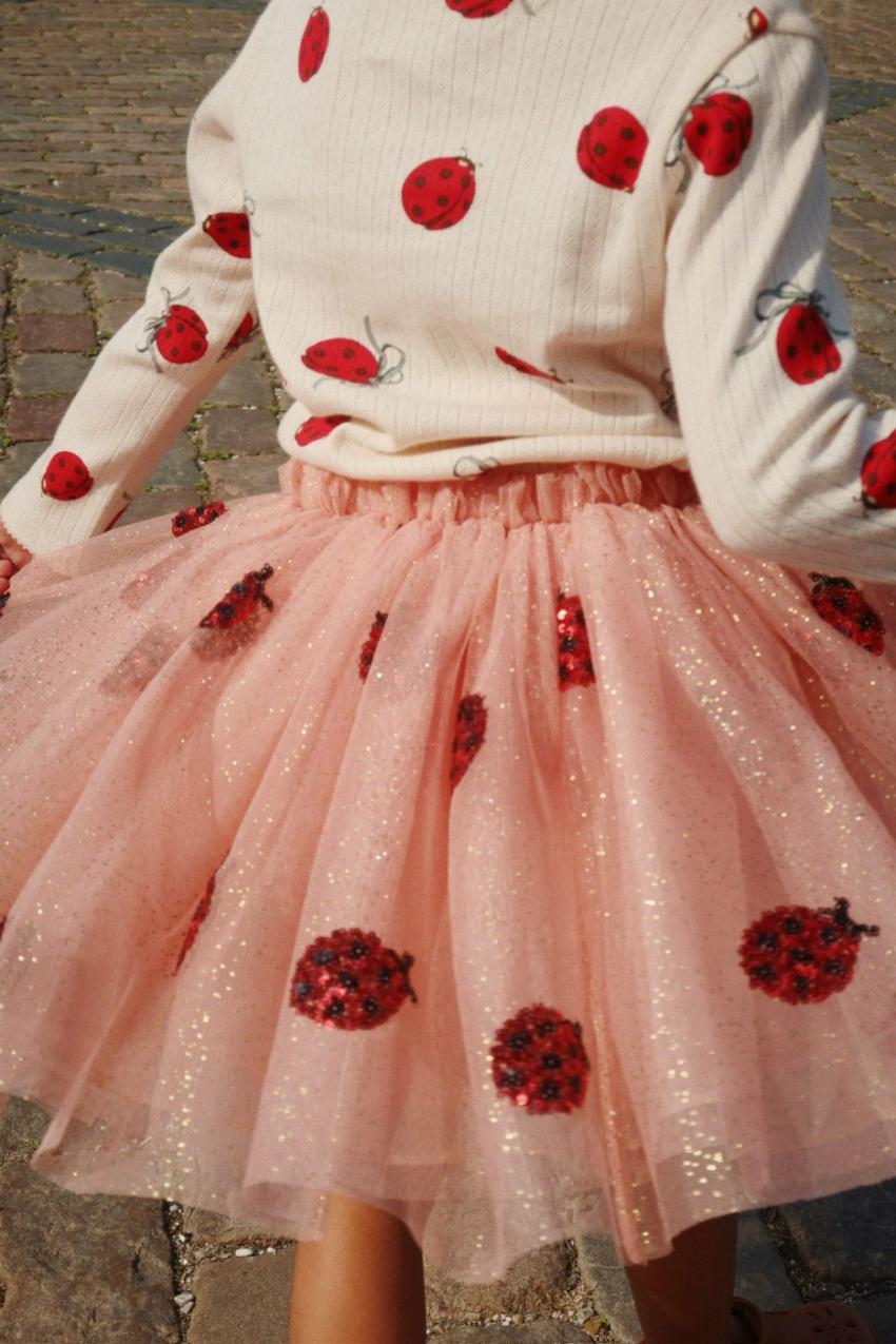 Bottoms | Kids Konges Sløjd YVONNE LADYBUG SKIRT Ladybug Sequin