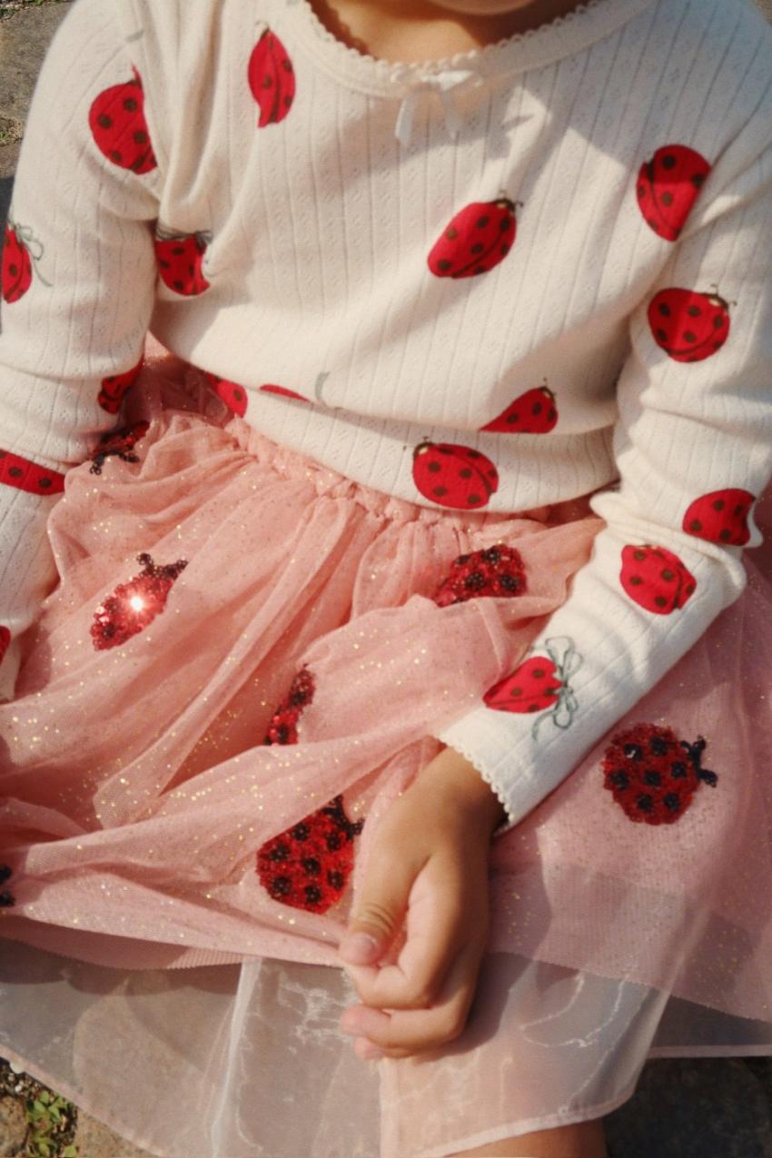 Bottoms | Kids Konges Sløjd YVONNE LADYBUG SKIRT Ladybug Sequin
