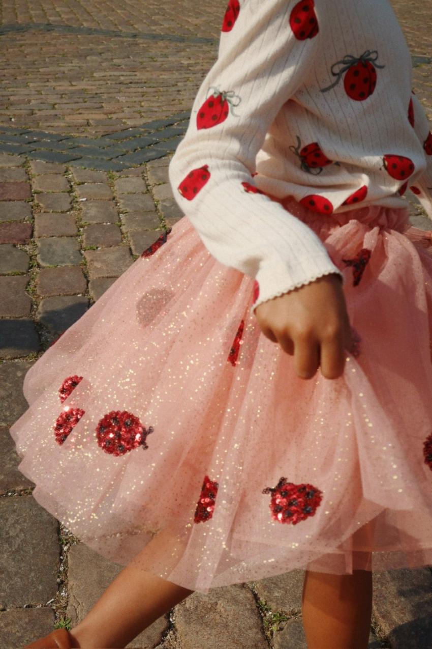 Bottoms | Kids Konges Sløjd YVONNE LADYBUG SKIRT Ladybug Sequin