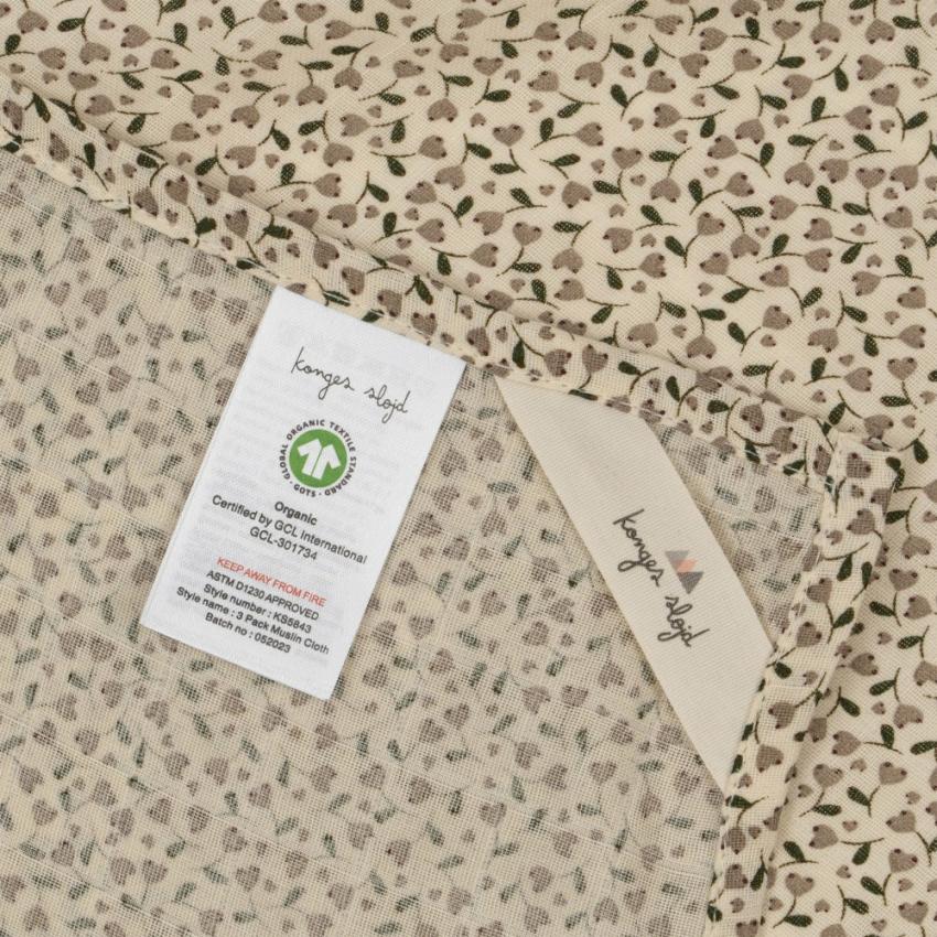 Changing &amp; Nursing | Kids Konges Sløjd 3 PACK MUSLIN CLOTH GOTS Milk Tank