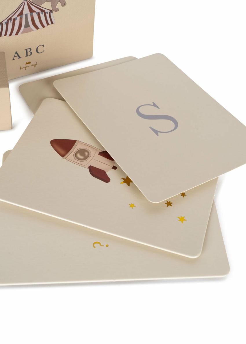 Creative &amp; Games | Kids Konges Sløjd CARDBOARD LEARNING CARDS FSC Alphabet