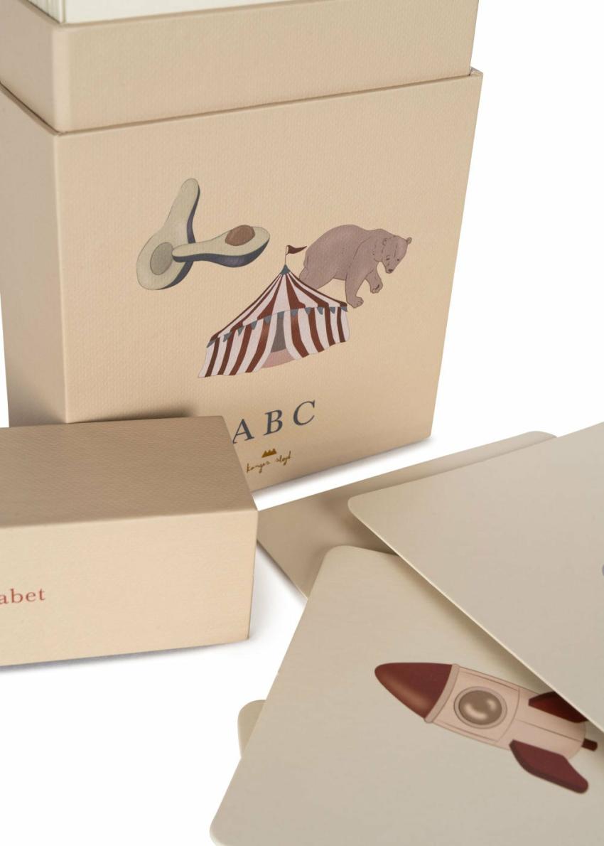 Creative &amp; Games | Kids Konges Sløjd CARDBOARD LEARNING CARDS FSC Alphabet