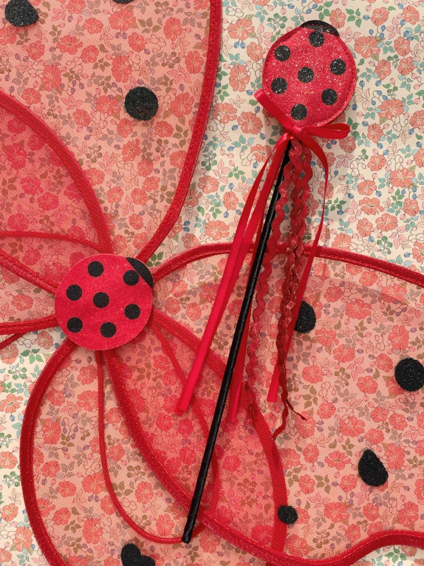 Creative &amp; Games | Kids Konges Sløjd FAIRY LADYBUG COSTUME Ladybug Glitter