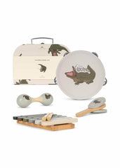 Creative &amp; Games | Kids Konges Sløjd WOODEN MUSIC SETS FSC Crocodile
