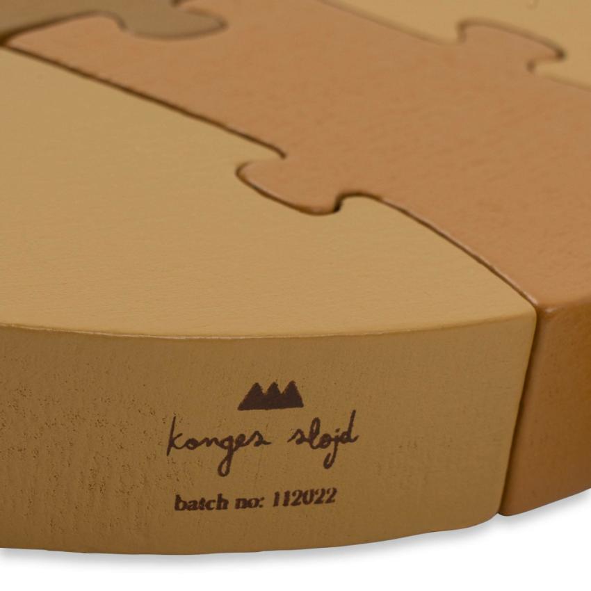 Creative &amp; Games | Kids Konges Sløjd WOODEN PUZZLE NUMBERS LEMON FSC Lemon