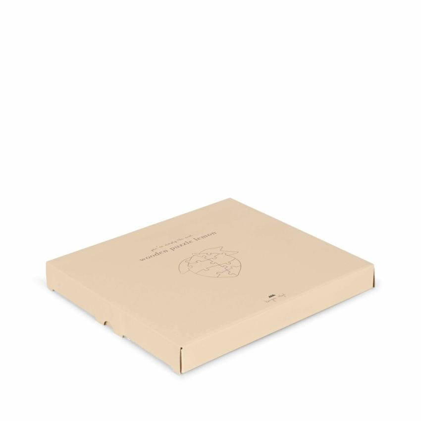 Creative &amp; Games | Kids Konges Sløjd WOODEN PUZZLE NUMBERS LEMON FSC Lemon