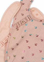 Dinner Time | Kids Konges Sløjd 2 PACK DINNER BIB WITH FRILL Fairy Cherry/cameo Rose