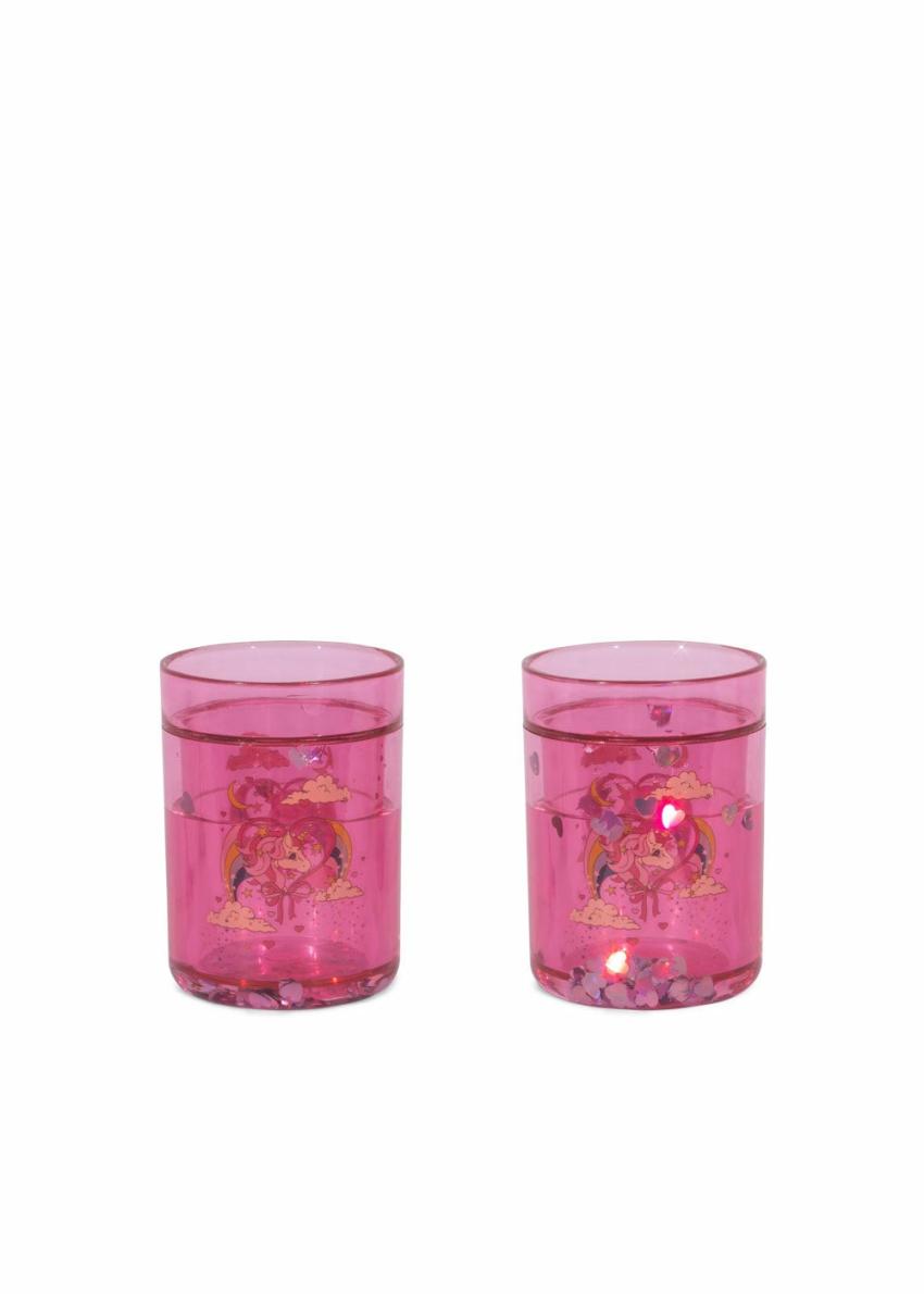 Dinner Time | Kids Konges Sløjd 2 PACK GLITTER CUPS Horn Stars