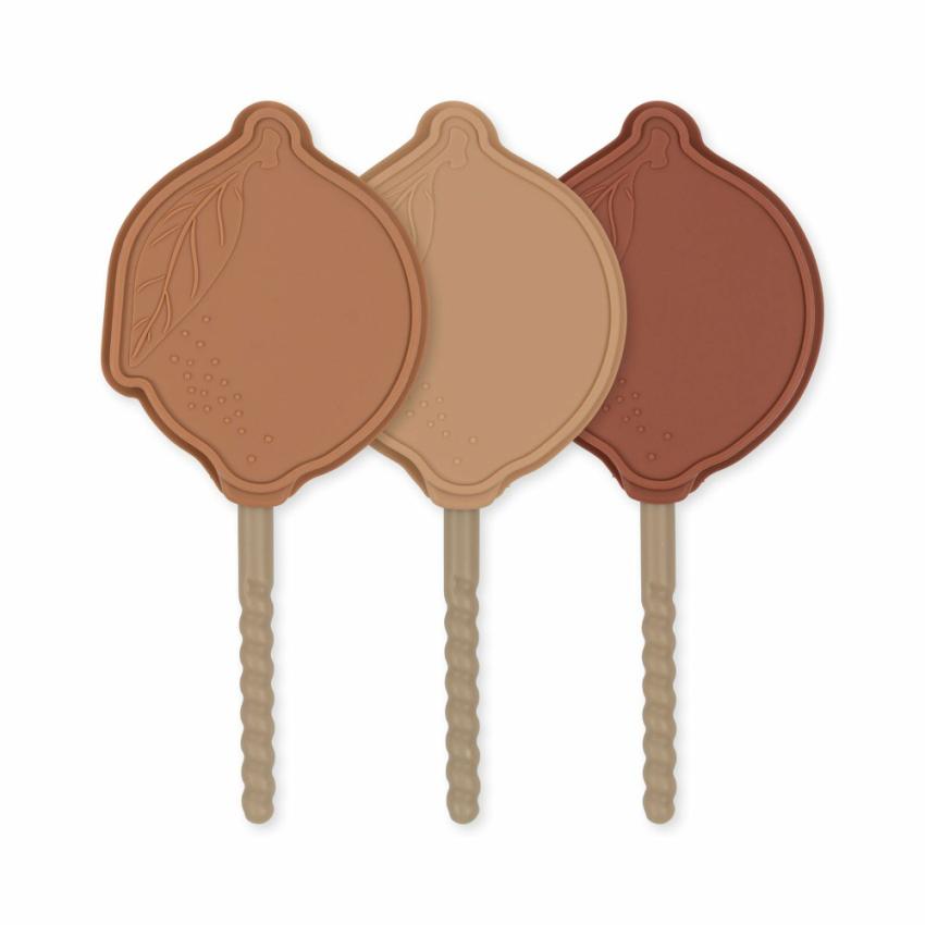 Dinner Time | Kids Konges Sløjd 3 PACK ICE CREAM MOLDS LEMON Rose Mix