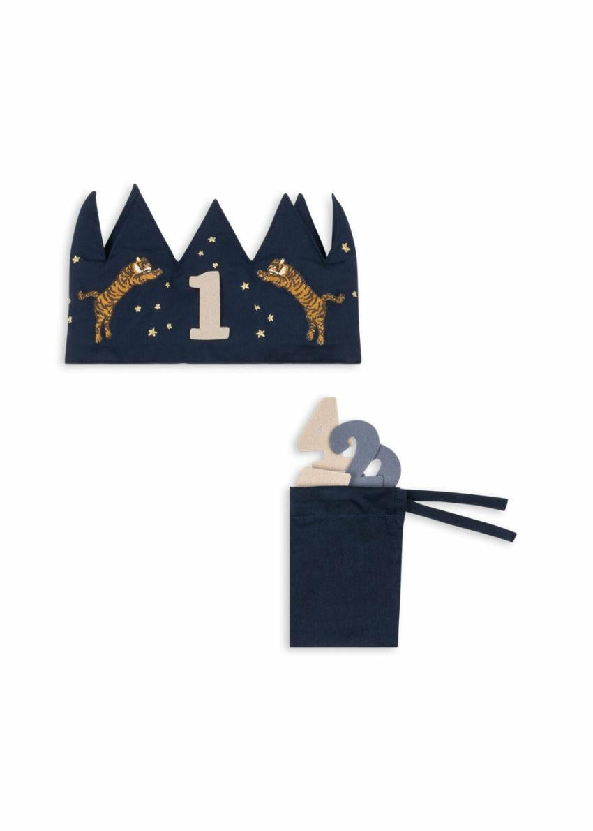 Dinner Time | Kids Konges Sløjd BIRTHDAY CROWN GLITTER Tiger