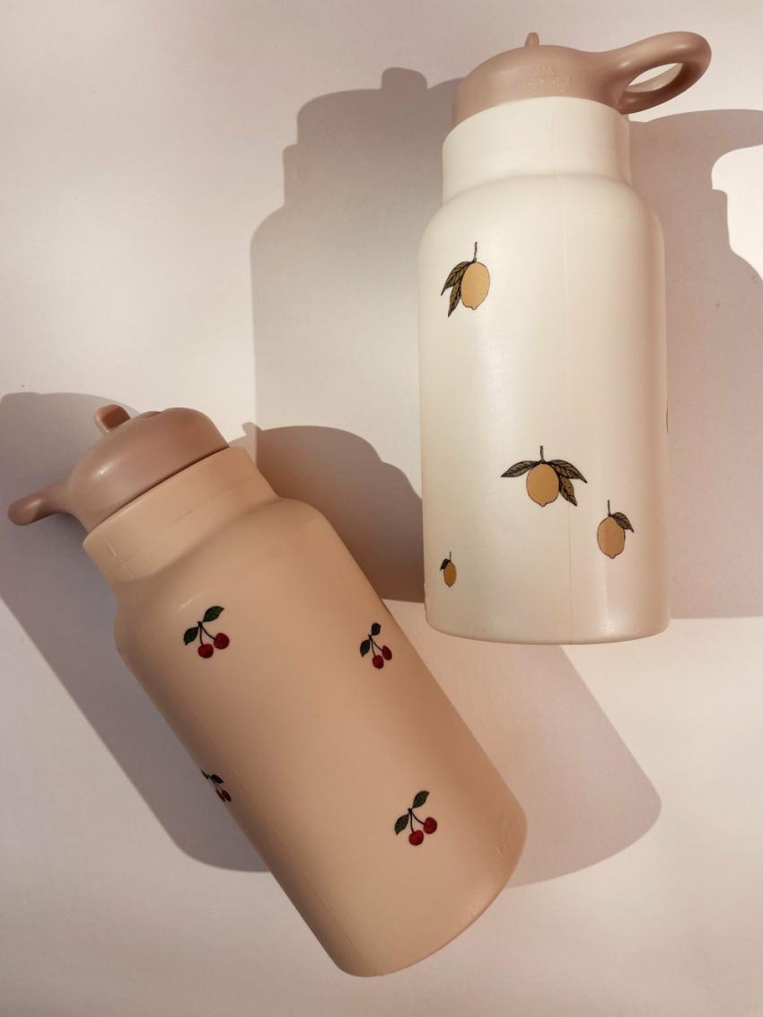 Dinner Time | Kids Konges Sløjd SILICONE DRINKING BOTTLE Lemon