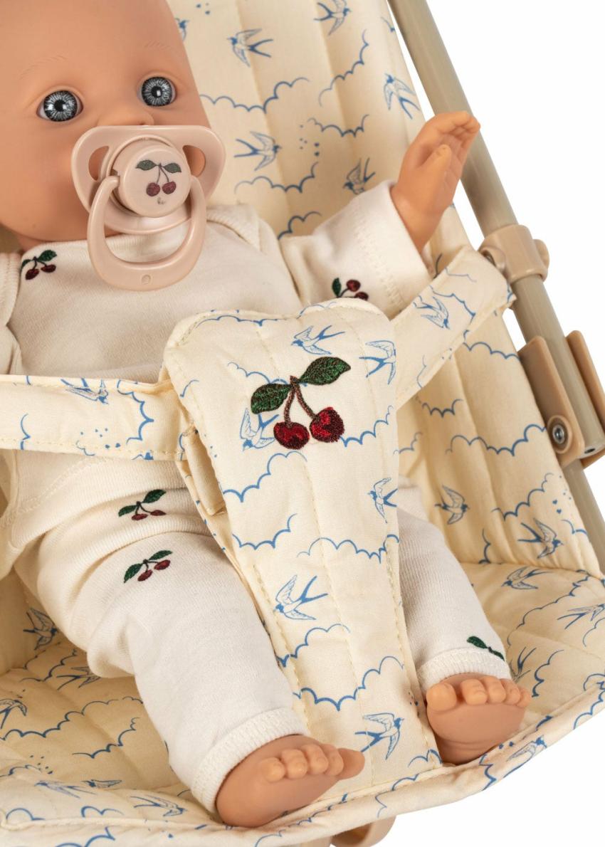 Dolls &amp; Doll Toys | Kids Konges Sløjd BIBI DOLL STROLLER SET Swallow