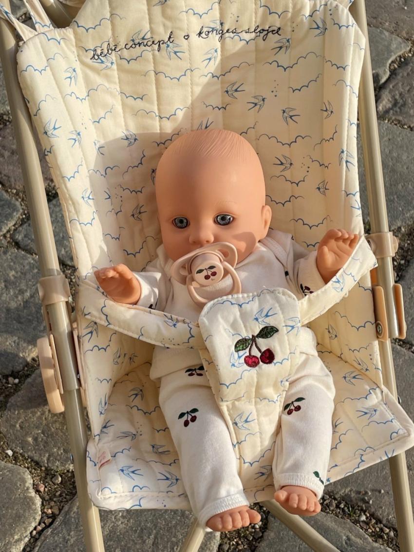 Dolls &amp; Doll Toys | Kids Konges Sløjd BIBI DOLL STROLLER SET Swallow
