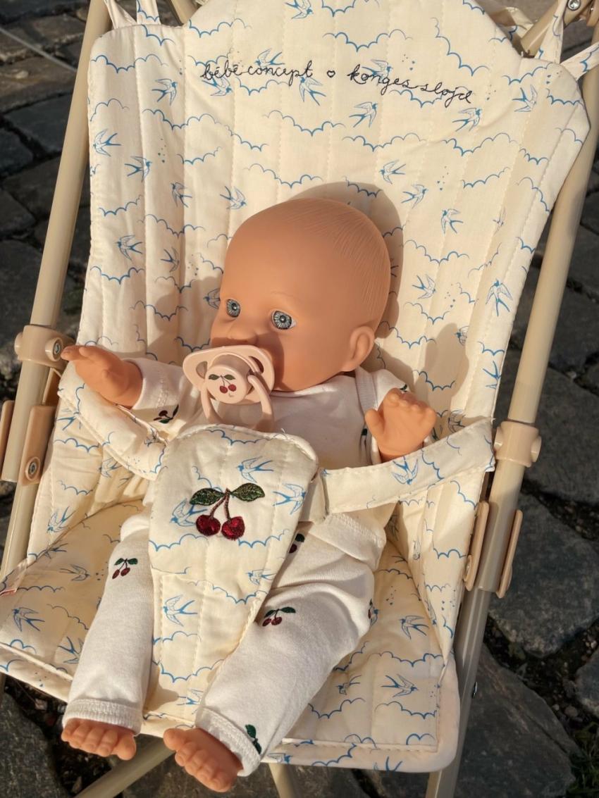 Dolls &amp; Doll Toys | Kids Konges Sløjd BIBI DOLL STROLLER SET Swallow