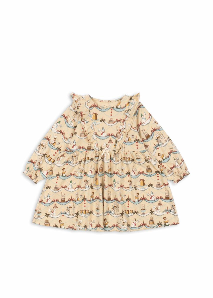 Dresses | Kids Konges Sløjd BASIC FRILL DRESS GOTS Sugar Pie