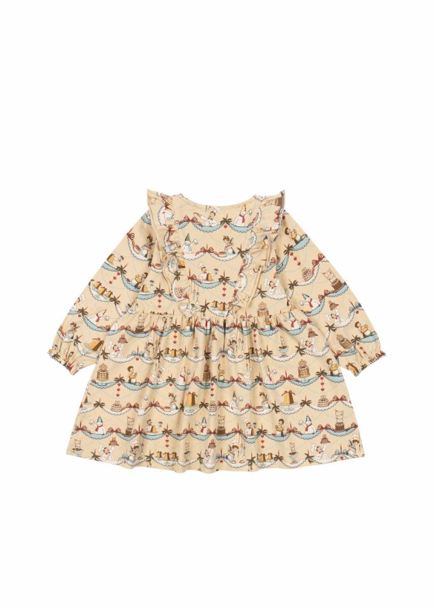 Dresses | Kids Konges Sløjd BASIC FRILL DRESS GOTS Sugar Pie