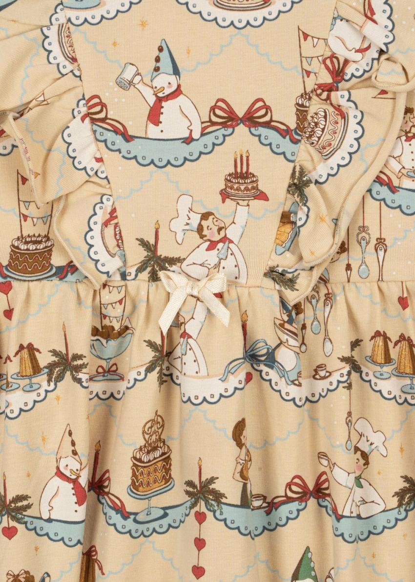 Dresses | Kids Konges Sløjd BASIC FRILL DRESS GOTS Sugar Pie