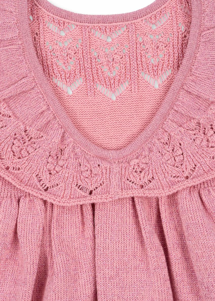Dresses | Kids Konges Sløjd CABBY KNIT DRESS Powder Pink