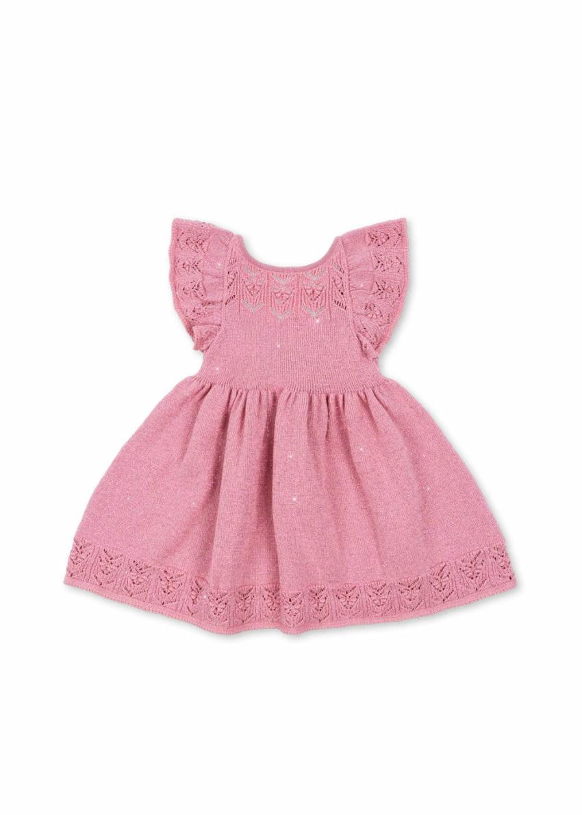 Dresses | Kids Konges Sløjd CABBY KNIT DRESS Powder Pink