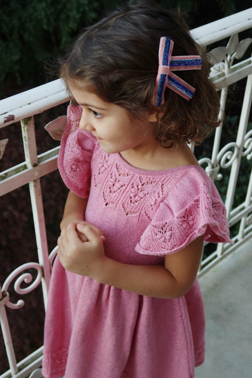 Dresses | Kids Konges Sløjd CABBY KNIT DRESS Powder Pink