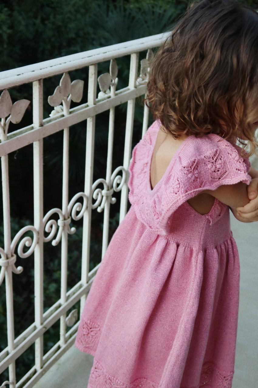 Dresses | Kids Konges Sløjd CABBY KNIT DRESS Powder Pink