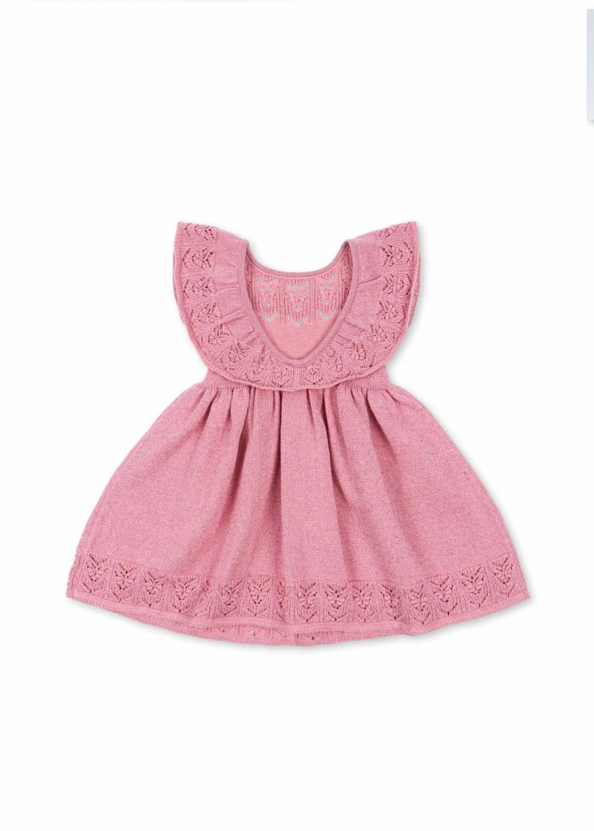 Dresses | Kids Konges Sløjd CABBY KNIT DRESS Powder Pink
